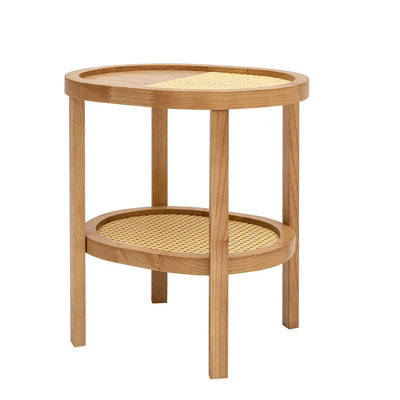Table de bout avec plateau et plateau de rangement