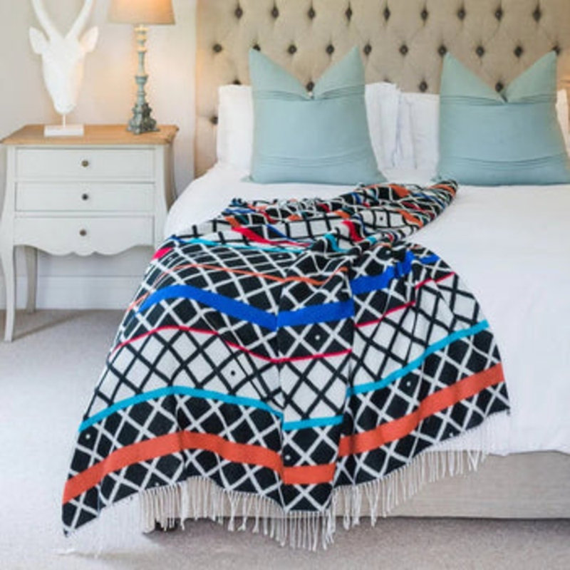 Bellburns Waffle Heated Throw Blanket