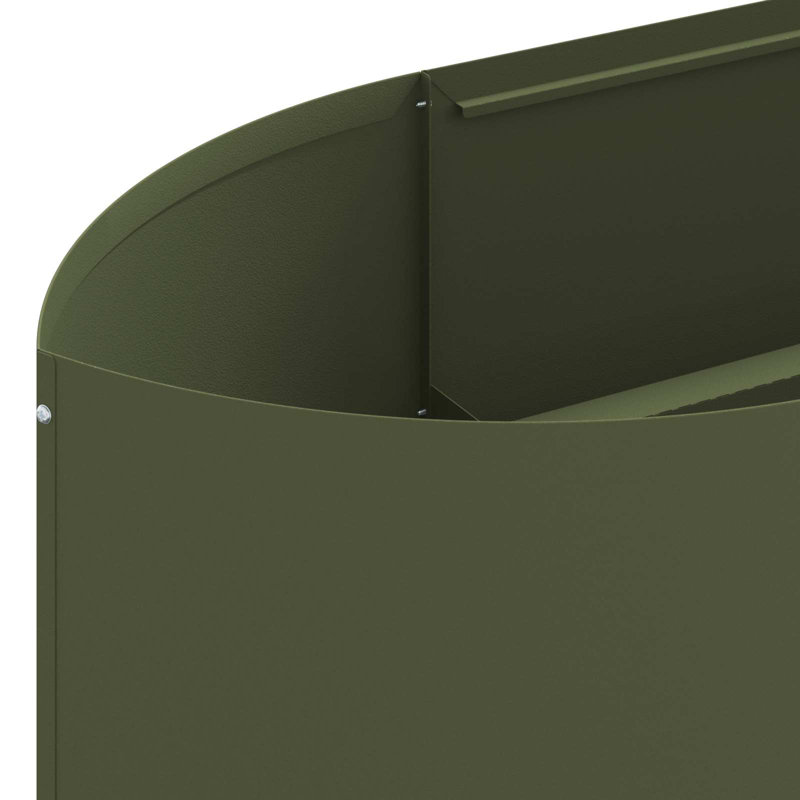 Raised Garden Bed, 40cm H x 220cm W x 40cm D, Olive Green