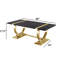 Table basse rectangulaire 1 pièce Trestle Base-980354981