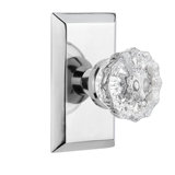 Studio Plate with Crystal Door Knob