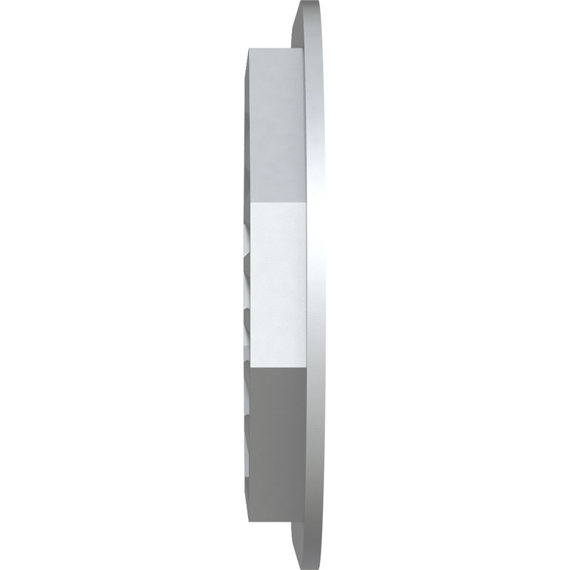 Évent à pignon horizontal en PVC avec cadre plat et bordure blanche, H 21 po x l 27 po x P 3 po