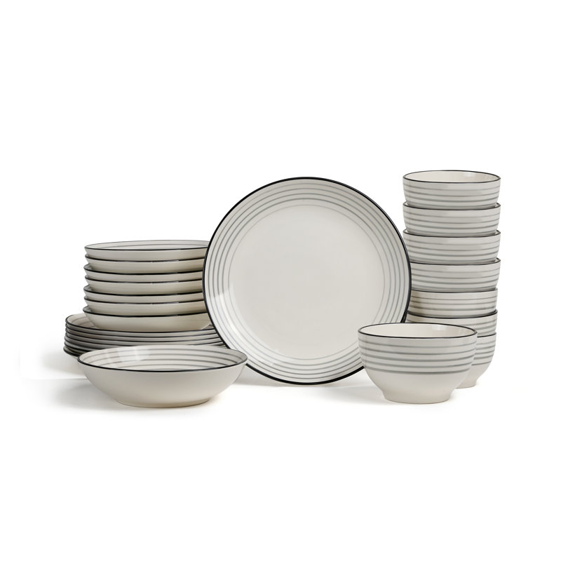 Earth & Clay Zeke Dinnerware Set Earthenware, 12
