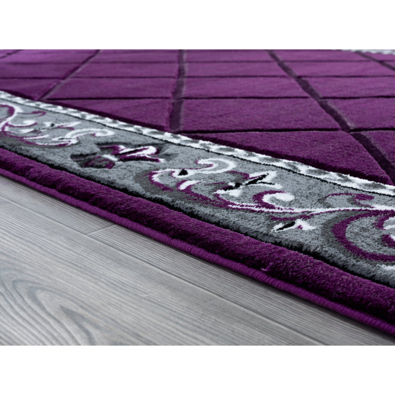 Tapis mauve Godsey, Rectangle 7 pi 10 po x 10 pi 6 po