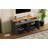 Farmhouse TV Stand with 2 Drawers for TVs Up to 70", Versatile Wood Grain Sideboard with Adjustable Shelves, Mid-Century Buffet Cabinet with Rustic Handles for Living Room/Bedroom-1155298123