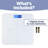 Ultra Thin, White Scale with Easy To Read LCD Display - Auto Step On