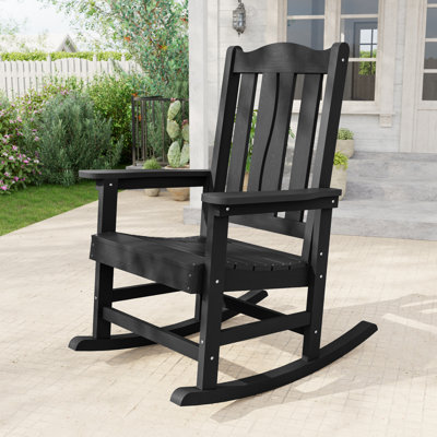 Chaise berçante d'extérieur en PEHD