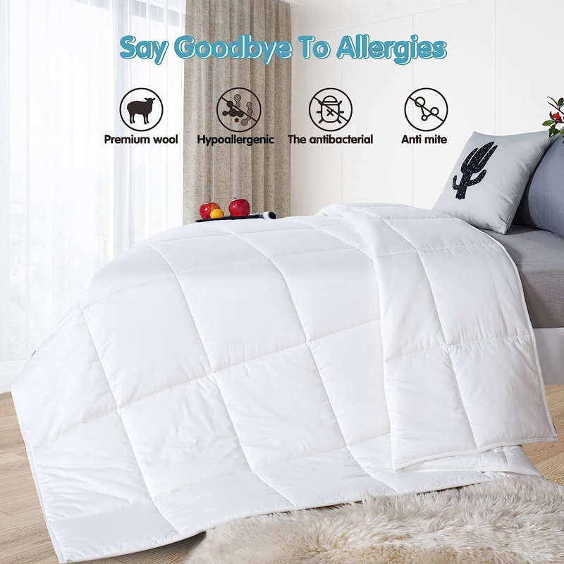 Cotton Checkered Duvet Cover & Insert