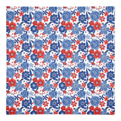 Serviette rouge, blanche et bleue