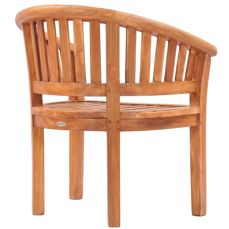 Peanut Teak Patio Dining Chair