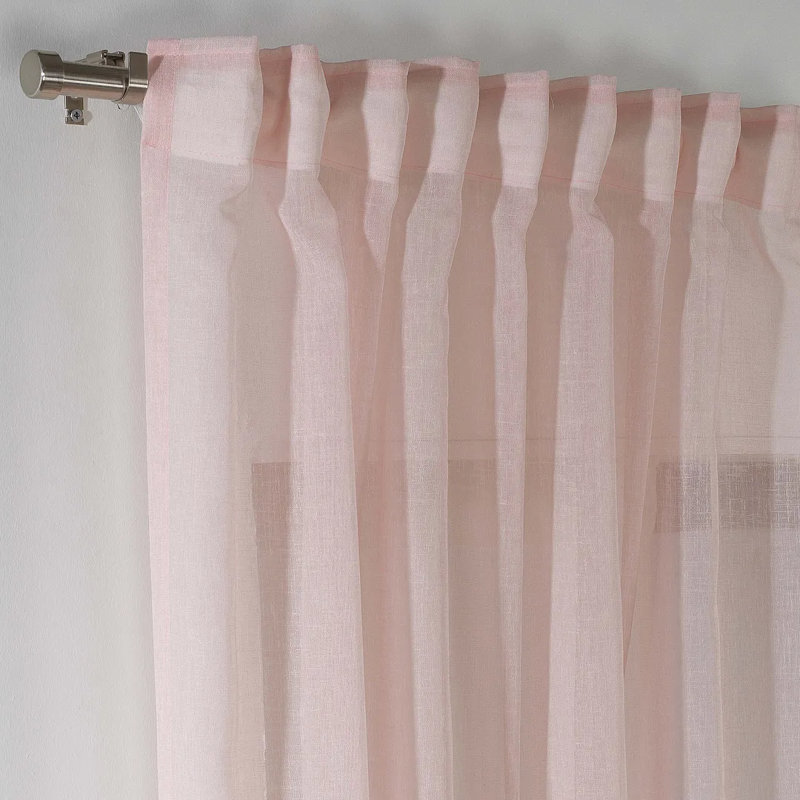 Rideaux extra larges et extra longs, L 52 po x L 156 po, Rose