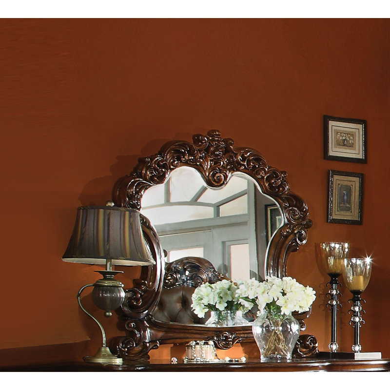 Commode combinée 5 tiroirs avec miroir Ryles, Cerisier