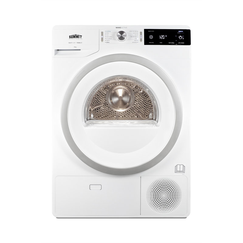 Summit 6.18 Cu. Ft. White Electric Stackable Washer Dryer Set