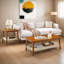 Table basse avec rangement en bois Farmhouse