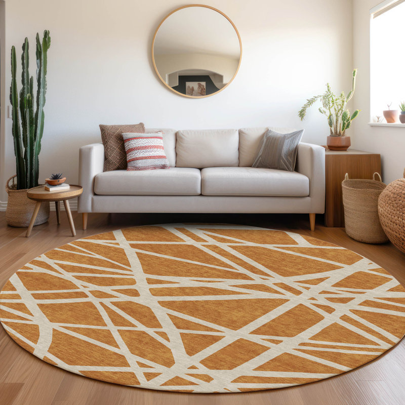 Tapis intérieur / extérieur lavable Zephina , 8 pi x 8 pi
