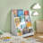 Kids Bookshelf 4-Tier Narrow Ladder Children’s Bookcase for Reading Nook for Kids Room, Playroom, Nursery, White, 31.5"W x 11.8"D x 34.6"H-204464533