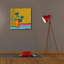Vase orange - peinture sur toile tendue-1283814577