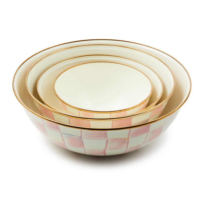 Rosy Check Large Everyday Bowl, 13"