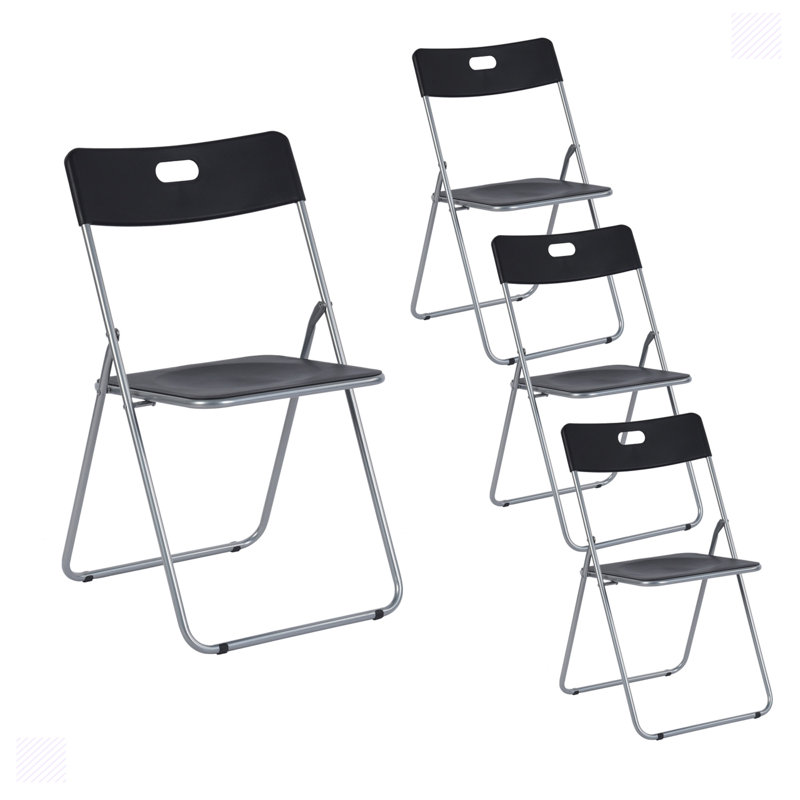 Chaises pliantes confortables en plastique Lemuella 4PCS