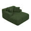 Living Room Compressed Chaise Lounge Foam Sofa bed, Fluffy Corduroy Upholstered Cloud Couch with Deep Seat