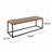 Wood And Metal Bench