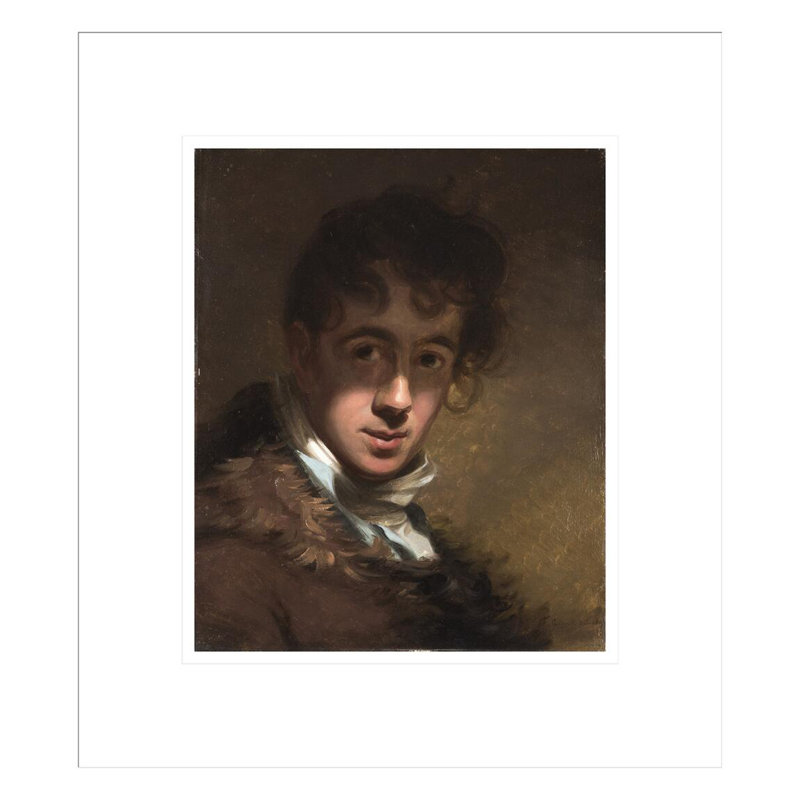 Autoportrait par Thomas Sully, impression giclée sur cadre, H 15,54 po x l 13,75 po