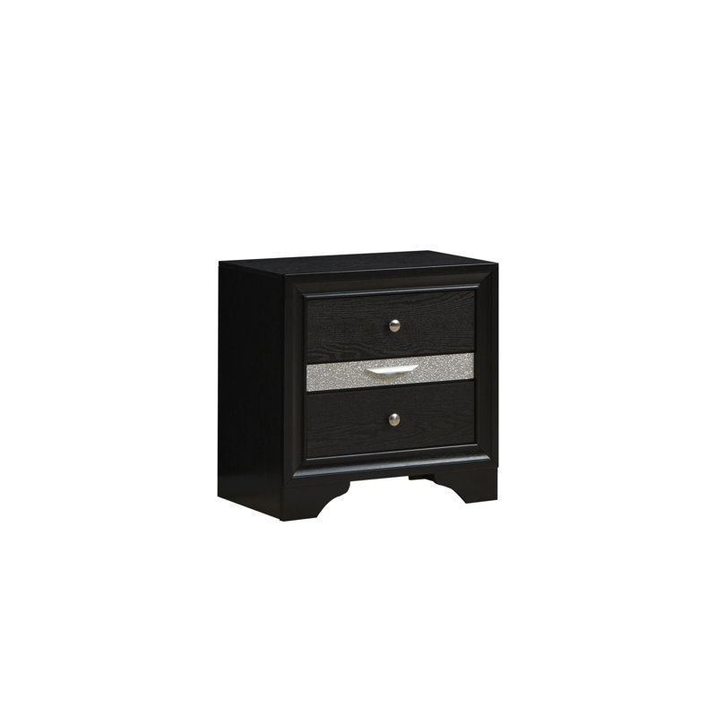 Sophisticated Nightstand In Black: Felt Interior For Delicates Elegant Felt-lined And Protected