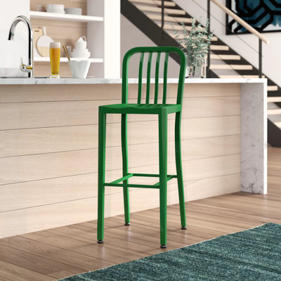 Carouthers 24" Commercial Grade Metal Counter Height Stool with Footrest by Flash Furniture