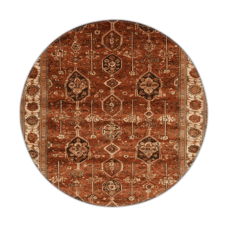 Tapis turc intérieur et extérieur brun, Rectangulaire 2 pi x 3 pi