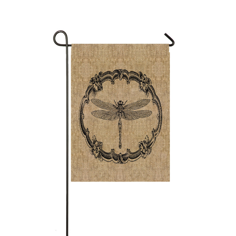 Drapeau de jardin libellule