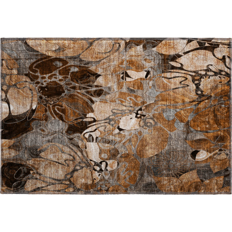 Premium Machine Washable Cerrito AMF558 Paprika Rug