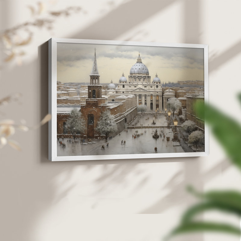 Chirstmas Art-CCCXXXV -Framed Print - Restickable, H 8 po x l 10 po, Blanc