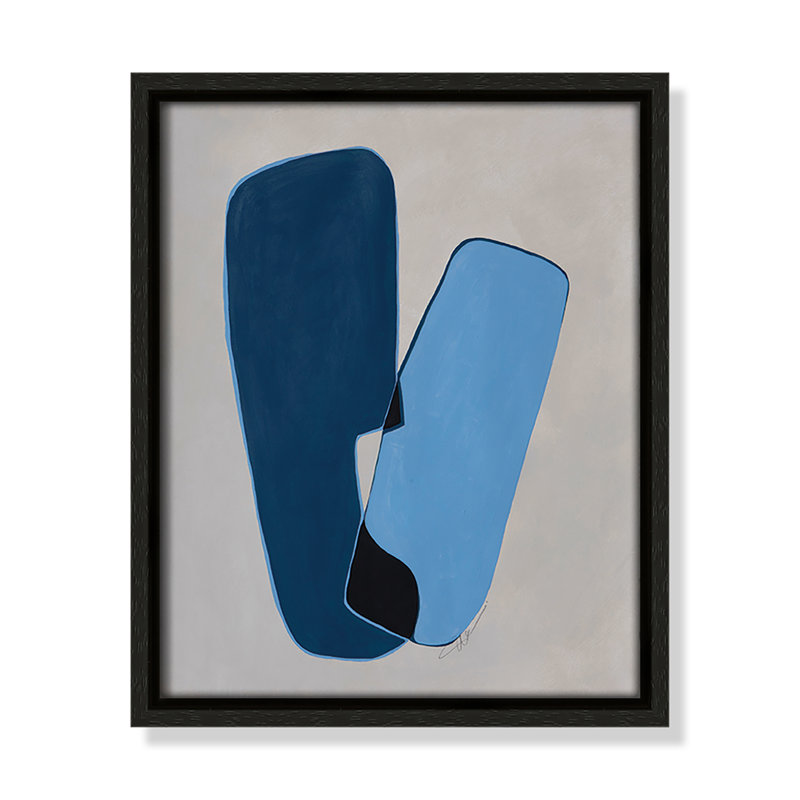 In Unity II by Filippo Ioco For Casa Fine Arts, 11.5" H x 9.5" W x 2" D, Espresso Framed