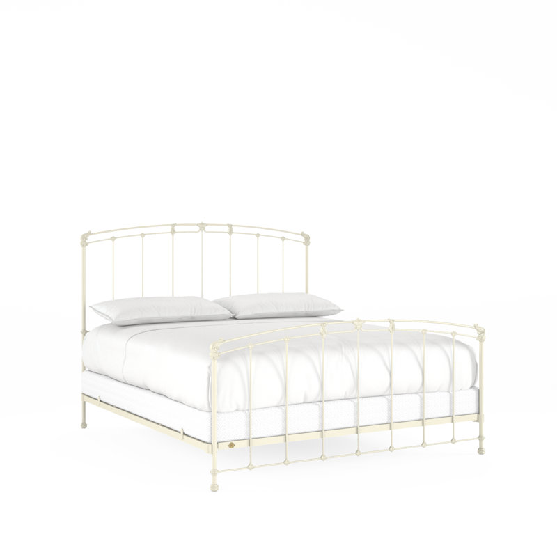 162 Cottage Bed | Complete Standard, King, Gloss Off-White