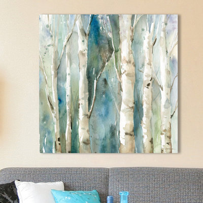 « river bouleau i », reproduction d’art sur toile tendue
