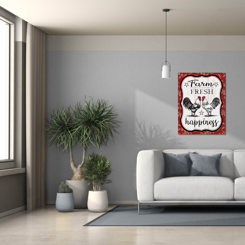 "Epic Graffiti" Farm Fresh Happiness "par Elizabeth Tyndall, art mural sur toile, 26 po x 34 po