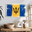 Borges Splattered Barbados Flag-109399160