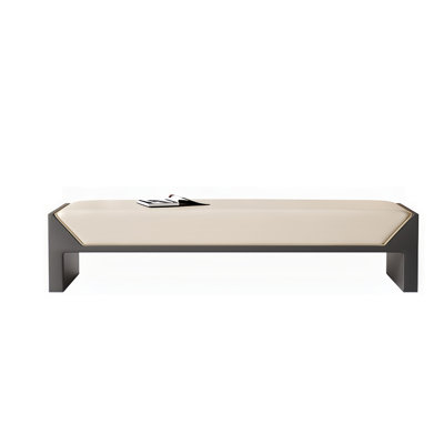 Rupakus Leather Match Upholstered Bench
