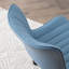 Chaise de bureau pivotante en cuir véritable avec roulettes Brionni-1037692688