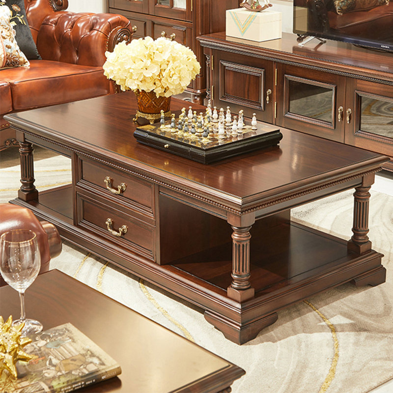Modern Simple Solid Wood Tea Table