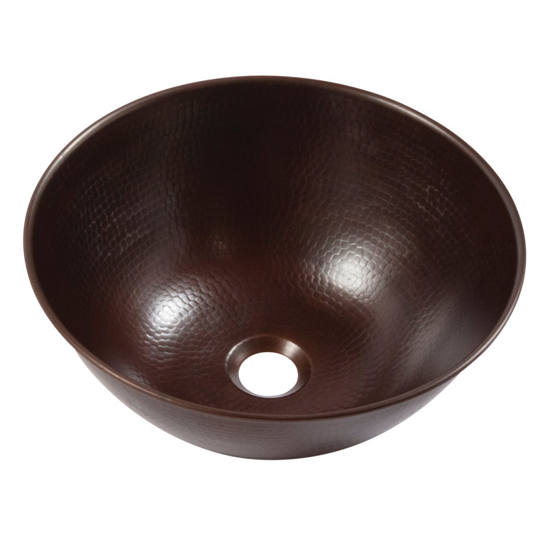 Lavabo vasque de salle de bain en cuivre 14 po Hubble