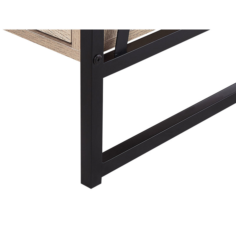 Jarifa 101cm H x 56cm W Steel Standard Bookcase