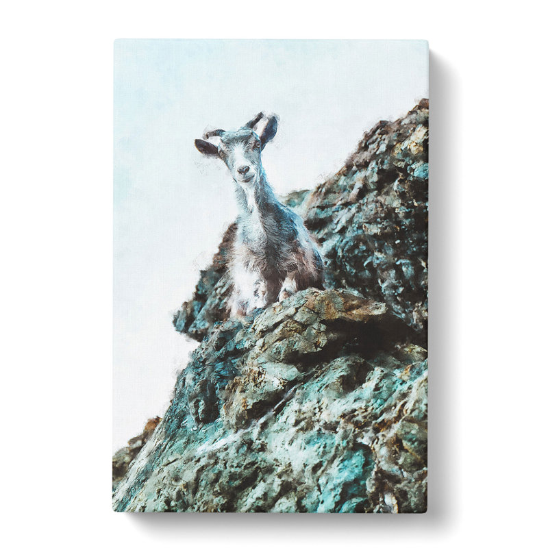 Mountain Goat Vol.1 - Wrapped Canvas, 50cm H x 35cm W x 3cm D