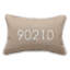 Zip Code Personalized Pillows Lumbar Indoor/Outdoor Pillow Cover & Insert