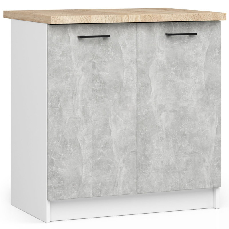 Oliwia Kitchen Base Unit, 85cm H x 80cm W x 46cm D