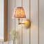 Wood Wing Armed Sconce
