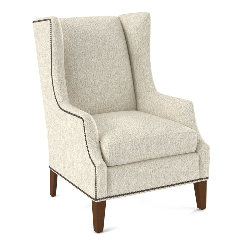 Wingback Chair, 61606-88, English Saddle
