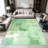 1PC Sage Green Watercolor Patchwork area rugs for Living Room, Soft and Comfortable, Suitable for all seasons, easy-to-maintain, machine washable Indoor floor mat, Under Table Farmhouse suitable for dining table, bedroom, entryway, home office,-1502185655