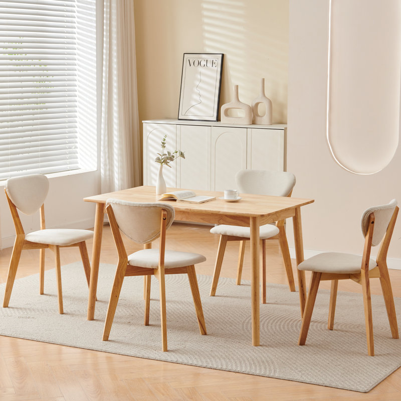 Ensemble de 5 tables de salle à manger 5 pièces, Beige
