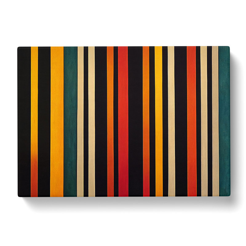 Striped Abstract Art Vol.2 - Wrapped Canvas